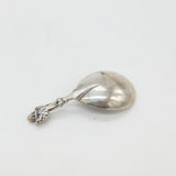 Victorian Norwegian .830 Silver Religious Anointing Spoon Antique c1890
