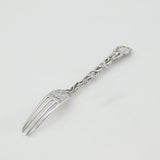 Victorian Sterling Silver Grape Vine Pattern Fork 1851 London Antique