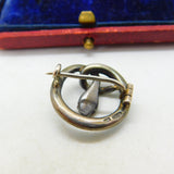 German .800 Silver & Pave Set Turquoise Coiled Snake Brooch Antique c1920 Deco
