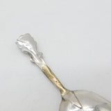 Georgian Sterling Silver Floral Tea Caddy Spoon 1832 Birmingham George Unite