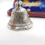 Victorian Sterling Silver Dutch Lady Small Dinner Bell Antique 1900 London