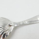 George III Sterling Silver Shell Bowl Tea Caddy Spoon c1760 Antique