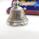 Victorian Sterling Silver Dutch Lady Small Dinner Bell Antique 1900 London