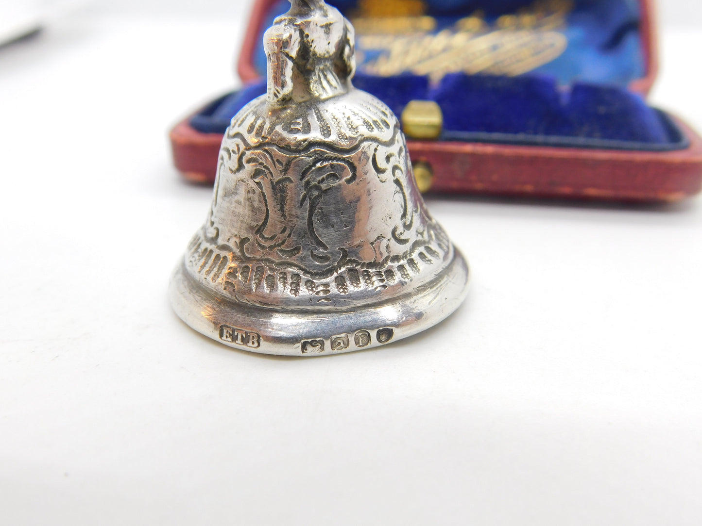 Victorian Sterling Silver Dutch Lady Small Dinner Bell Antique 1900 London