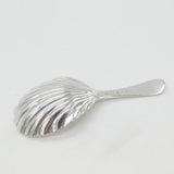 George III Sterling Silver Shell Bowl Tea Caddy Spoon c1760 Antique