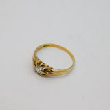 9ct Yellow Gold Spinel Solitaire Gypsy Ring Vintage 1986 Birmingham