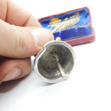 Victorian Sterling Silver Dutch Lady Small Dinner Bell Antique 1900 London