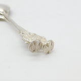 Pair of Sterling Silver Medieval Style Seal Top Teaspoons 1921 Sheffield