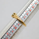 9ct Yellow Gold Spinel Solitaire Gypsy Ring Vintage 1986 Birmingham