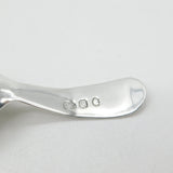 George III Sterling Silver Bright Cut Tea Caddy Spoon 1795 London Antique