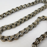 Victorian Sterling Silver Belcher Link Albert Watch Chain Antique c1890