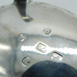 Hester Bateman Georgian Pair Sterling Silver Salt Cellars 1788 Antique London