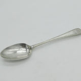 Georgian Beaded Sterling Silver Serving Spoon Lion Crest 1779 London Antique