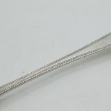 Georgian Beaded Sterling Silver Serving Spoon Lion Crest 1779 London Antique