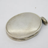 Victorian Sterling Silver Large Sweetheart Locket Pendant Antique c1880