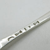Georgian Beaded Sterling Silver Serving Spoon Lion Crest 1779 London Antique