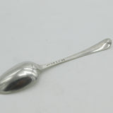Georgian Beaded Sterling Silver Serving Spoon Lion Crest 1779 London Antique