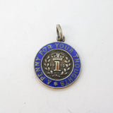 Victorian Silver & Enamel 'Penny for Your Thoughts' Maundy Charm Antique 1901