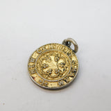 Victorian Silver & Enamel 'Penny for Your Thoughts' Maundy Charm Antique 1901