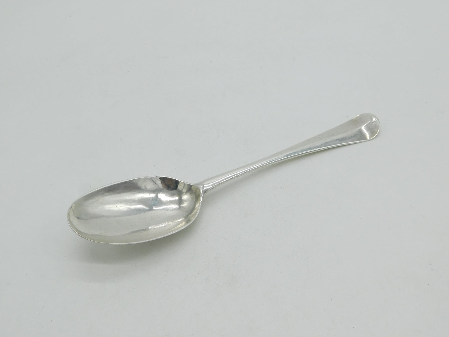 George I Sterling Silver Rat Tail Serving Spoon 1724 Antique London Millington