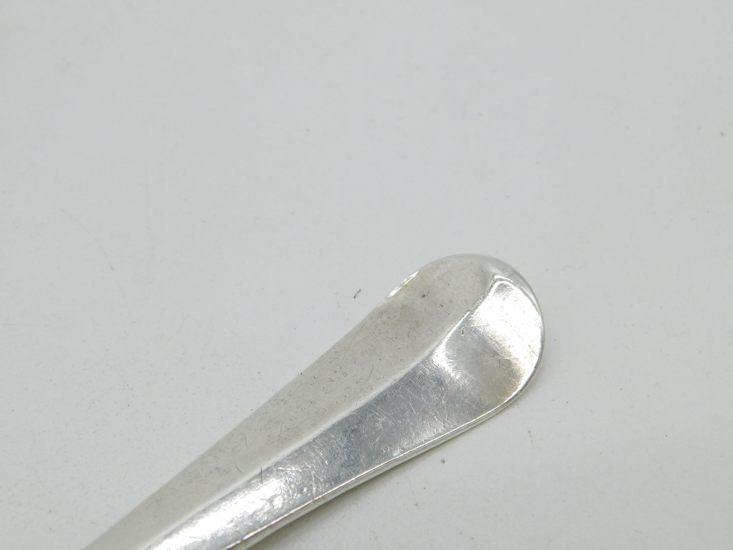 George I Sterling Silver Rat Tail Serving Spoon 1724 Antique London Millington