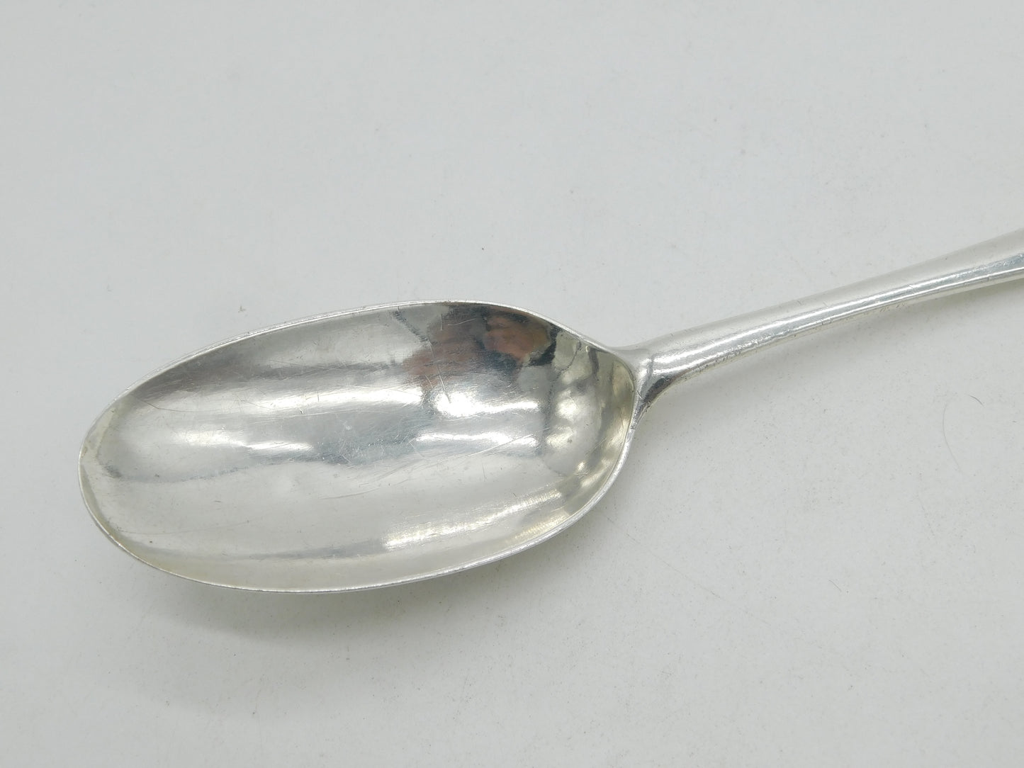 George I Sterling Silver Rat Tail Serving Spoon 1724 Antique London Millington