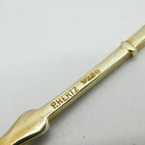 Danish P. Hertz Boxed Set of Sterling Silver Gilt & Enamel Teaspoons Antique
