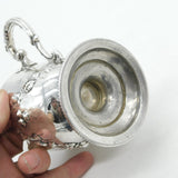 Victorian Sterling Silver Floral Christening Mug Tankard 1859 Antique London