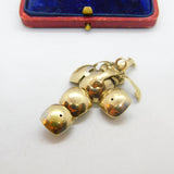9ct Gold on Silver Masonic Ball Cross Fob or Pendant Antique c1920 Art Deco