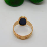 Victorian 9ct Gold Wedgwood Athena Cameo Band Ring Antique 1894 Birmingham