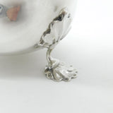 Large Victorian Pair Sterling Silver Acanthus Sauce Boats 1895 Chester Antique
