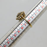 9ct Yellow Gold Sapphire & Spinel Cluster Dress Ring Vintage 1990 London