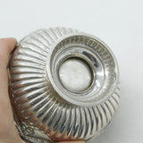 Victorian Sterling Silver Swag & Bow Pattern Sugar Bowl 1885 London Antique