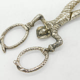 Victorian Sterling Silver Novelty Harlequin Monkey Sugar Nips Antique London