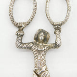 Victorian Sterling Silver Novelty Harlequin Monkey Sugar Nips Antique London