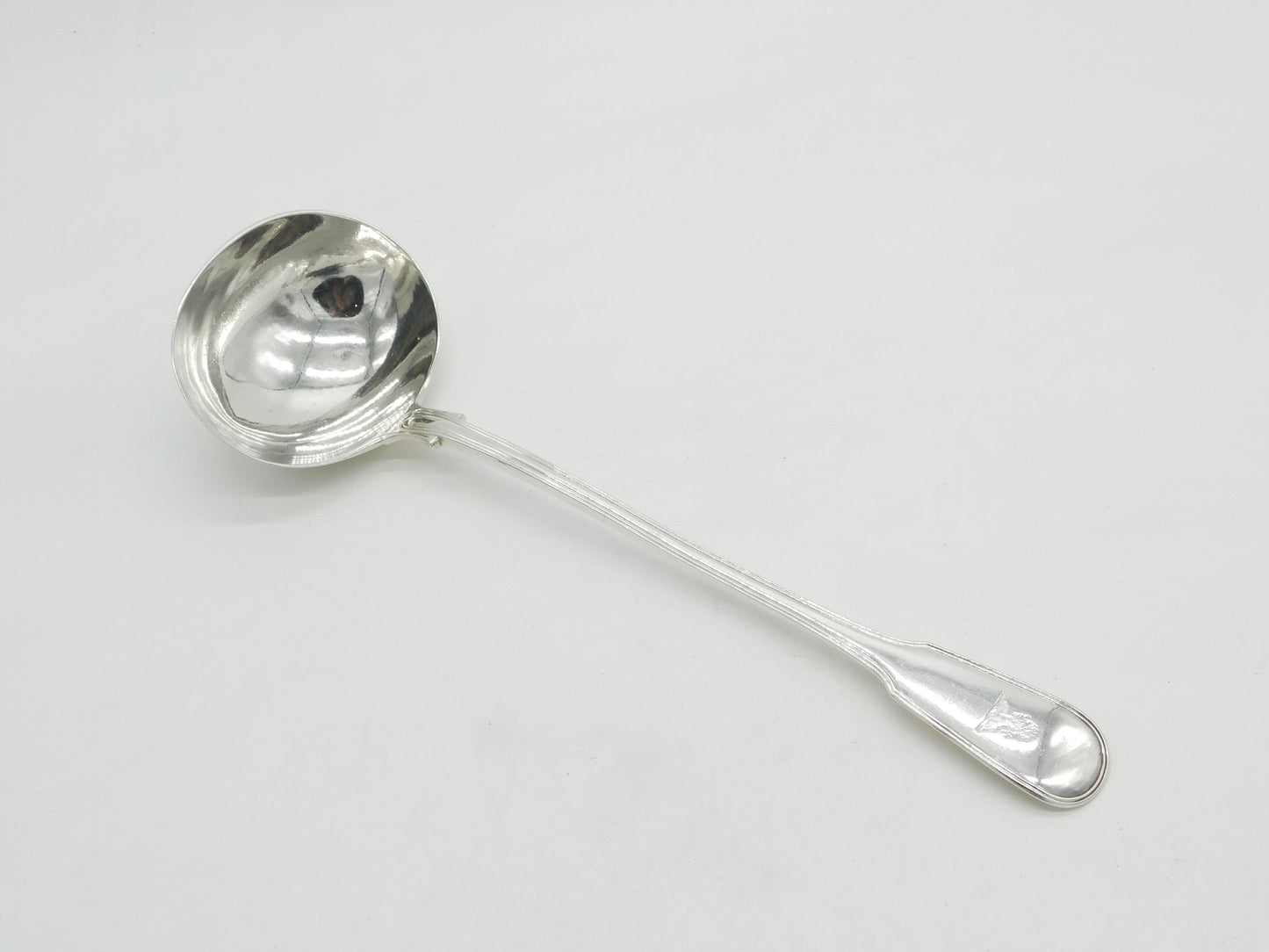 Georgian Sterling Silver Soup Ladle Moorish Crest Antique 1833 London