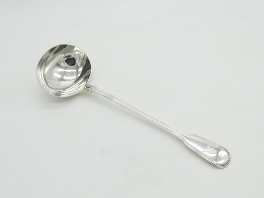 Georgian Sterling Silver Soup Ladle Moorish Crest Antique 1833 London