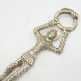 Victorian Sterling Silver Harlequin Monkey Tea Caddy Spoon Antique 1845 London