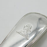 Georgian Sterling Silver Soup Ladle Moorish Crest Antique 1833 London