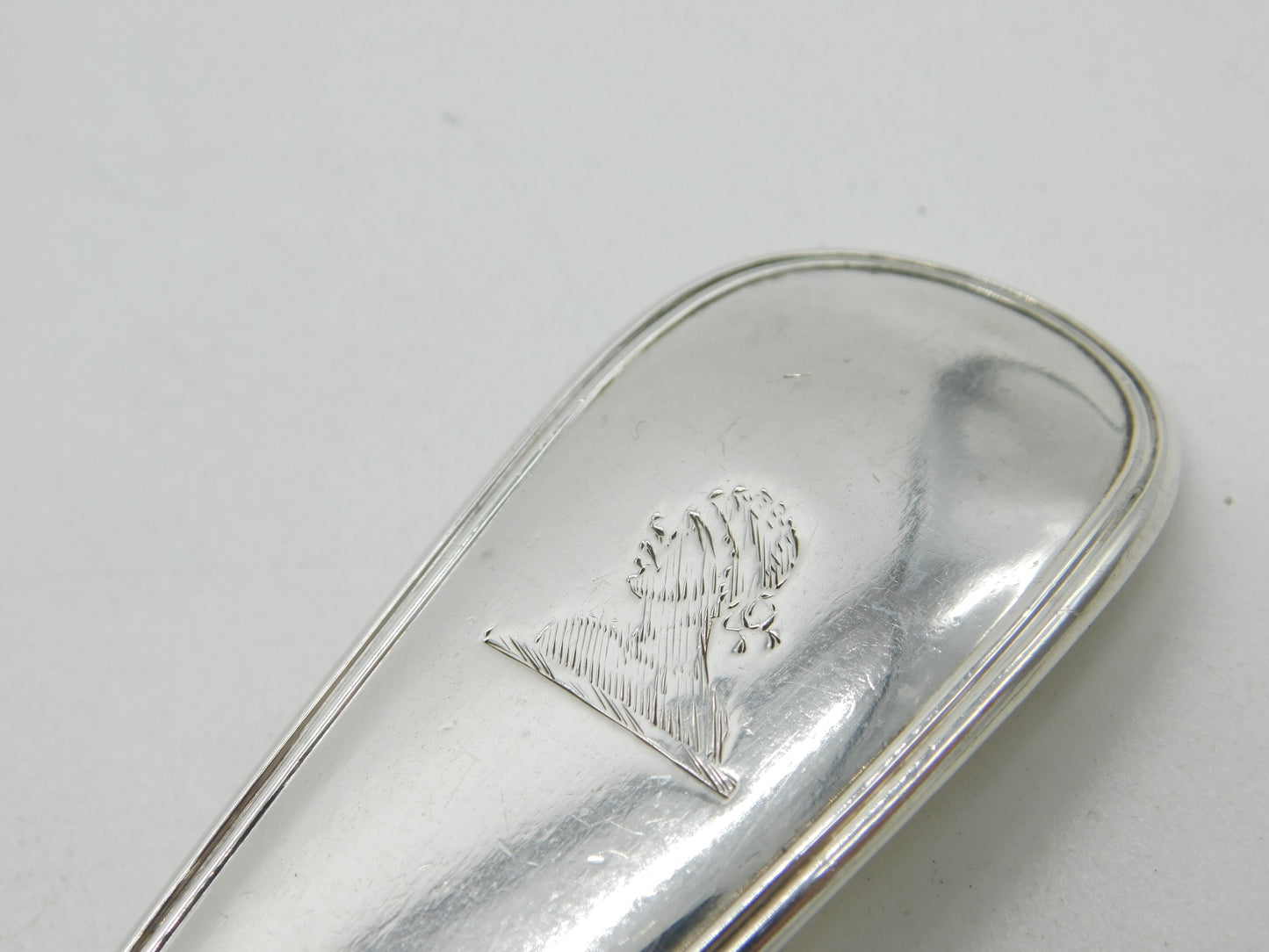 Georgian Sterling Silver Soup Ladle Moorish Crest Antique 1833 London