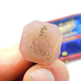 Georgian 9ct Rose Gold & Carved Carnelian Unicron Monogram Seal Fob c1820