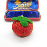 Victorian Novelty Pin Cushion in Strawberry Fruit Form Antique c1880