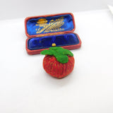 Victorian Novelty Pin Cushion in Strawberry Fruit Form Antique c1880