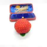 Victorian Novelty Pin Cushion in Strawberry Fruit Form Antique c1880