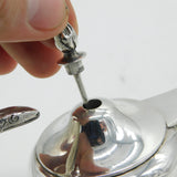 Asprey & Co. Sterling Silver Snake Handle Table Cigar Lighter Antique 1919 London