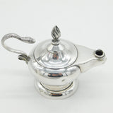 Edwardian Sterling Silver Snake Handle Table Cigar Lighter Antique 1906 Birmingham