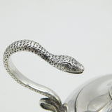 Edwardian Sterling Silver Snake Handle Table Cigar Lighter Antique 1906 Birmingham