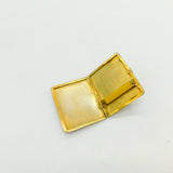 Victorian Gold Cased Enamel Romantic Regency Scene Cigarette Case Antique