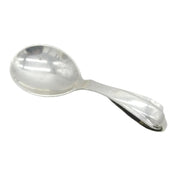 Georg Jensen Sterling Silver Floral Pattern Tea Caddy Spoon Antique 1933 London