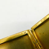 Victorian Gold Cased Enamel Romantic Regency Scene Cigarette Case Antique